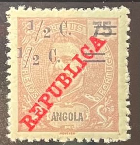 Angola, 1919, SC 217, Never Hinged, Double Surcharge