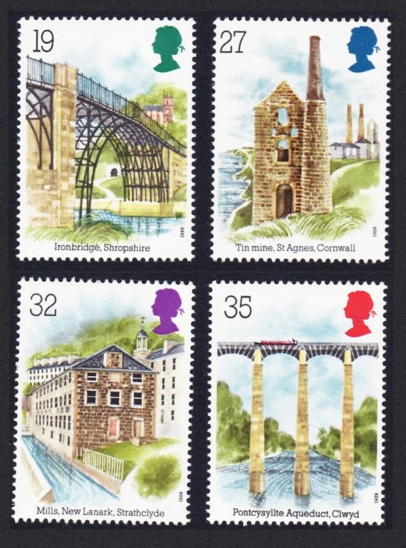 Great Britain Industrial Archaeology 4v 1989 MNH SC#1280-1283 SG#1440-1443