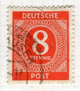 GERMANY BERLIN British/US Zone 1946 numeral issue used hinged 8pf. value