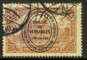 ALLENSTEIN 1920 1.50m RED BROWN GPO BERLIN Oval Overprint Issue Sc 26a VFU