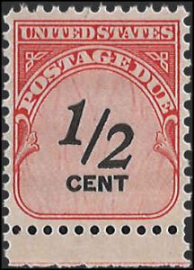 Scott# J88  1959 ½c red & blk  Numeral   Mint Never Hinged - Very Fine