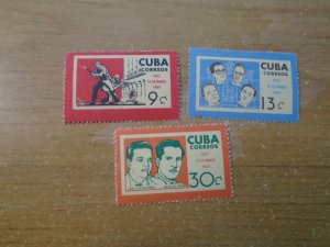 Cuba  #  780-82  MNH