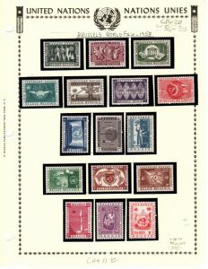 Belgium 516 - 525 + C15 - C20 MNH cat $11.00