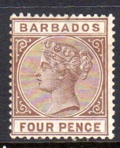 Barbados 65 H (tiny fault, top) CV$18.50
