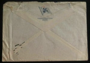 1937 Penang Malaya Airmail cover to Portland OR USA Shop By Telephone Cancel