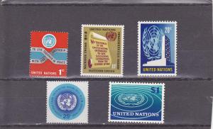 United Nations - New York  Scott#  146-150  MNH