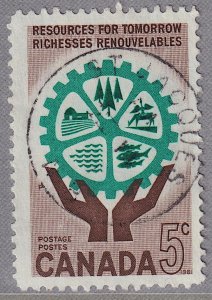 Canada - 1961 - Scott #395 - used - ST JACQUES N.B. pmk