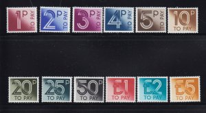 GB Scott # J92 - J103 set VF OG never hinged nice color cv $ 28 ! see pic !