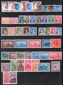 Romania 1920's-1950's Selection Mint-Used 133 Stamps With Better Sets