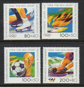 Germany 1994 Sports Olympics VF MNH (B758-61)