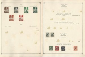 Germany Stamp Collection 1919-1969 on 12 Scott Pages, DKZ