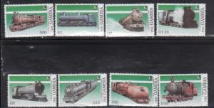 Gambia 846-53 Trains Mint NH