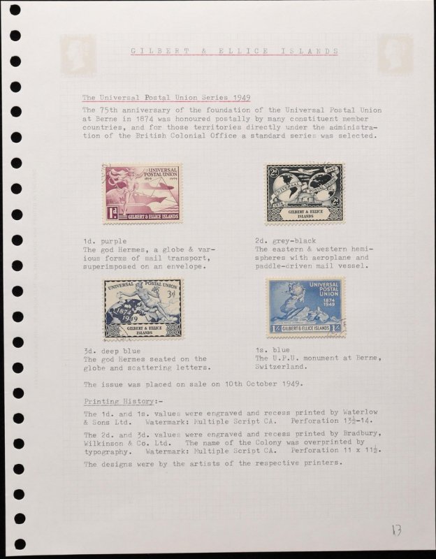 GILBERT & ELLICE ISLANDS 1937-55 KGVI Used Collection. SG cat £115. 