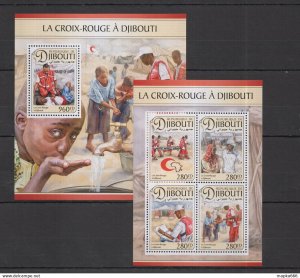 2016 Djibouti Red Cross La Croix-Rouge A Djibouti Kb+Bl ** Dj106
