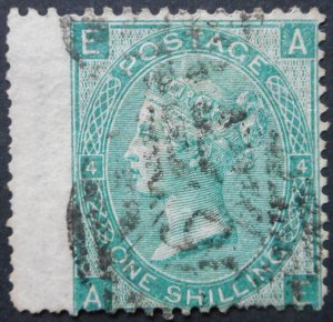 Great Britain 1865 QV One Shilling plate 4 SG 101 used