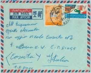 86446 - LIBYA - Postal History - AIRMAIL  Cover to ITALY 1968