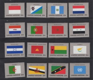 UN #554-69  (1989 Flag set) VFMNH CV $9.60