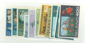 Iceland #436-445  Single (Complete Set)