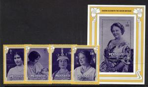 Niue 319-23 MNH Queen Mother 85th Birthday