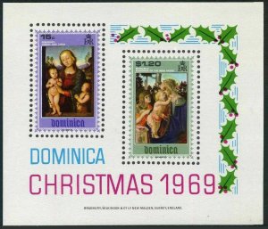Dominica 287-290,290a,MNH. Filippino Lippi,Raphael,Perugino,Bottichelli,1969.