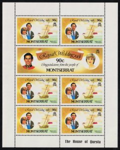 Montserrat Scott 465-470 Full Sheets (1981) Mint NH VF C 
