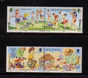 Isle of Man Sc 395-8 1989 Europa Children's Games stamp set mint NH