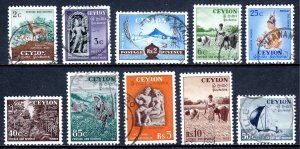 Ceylon - Scott #319-328 - Used - SCV $27