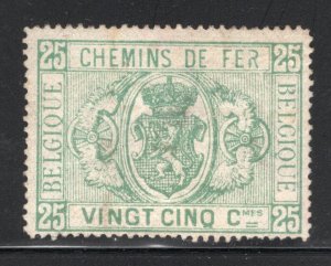 Belgium 1881 25c  PP & RR - ODG MH - SC# Q3  Cats $375.00  (ref# 204047)