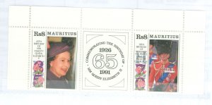 Mauritius #733-734 Mint (NH) Single (Complete Set) (Queen) (Royalty)