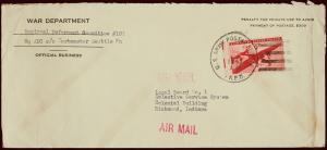 US Scott #C25 War Dept US Army Postal Service APO 1943