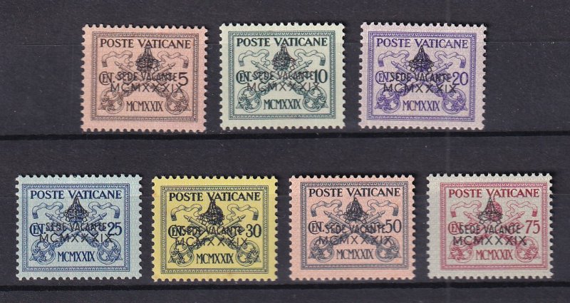 1939 - VATICAN - PIO XI - Scott #61-67 - MNH**