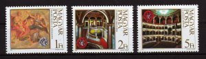 Hungary 1984 MNH Stamps Scott 2880-2882 Music Opera Architecture