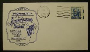 FDC 1283a  5c Washington, Dayton, Ohio, Feb. 23 1966 (6949)
