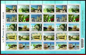 3316 BRAZIL 2015 CIRCUIT OF THE WATERS, CHURCHES, MUSIC, RHM C-3500-09 SHEET MNH