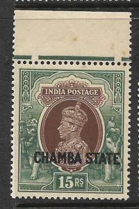 INDIA CHAMBA (P0512B) KGVI 15R  SG 98    MNH