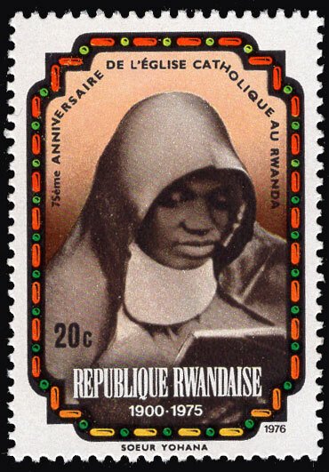 Rwanda 1976 Sister Yohana First Nun Christianism 20c Scott.731 MNH