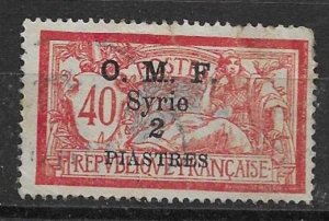 SYRIA - FRENCH COLONIAL - 1920 - 40ç - Overprint 2p - Used -