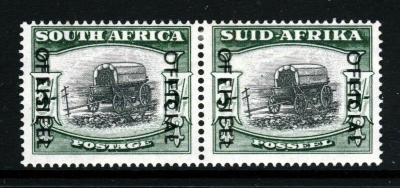 SOUTH AFRICA 1954 OFFICIAL Overprinted 5s Black & Deep Yellow-Green SG O50a MINT