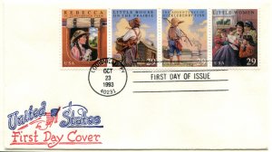 2788a US 29c Classic Books strip/4 FDC ,  Artopages cachet