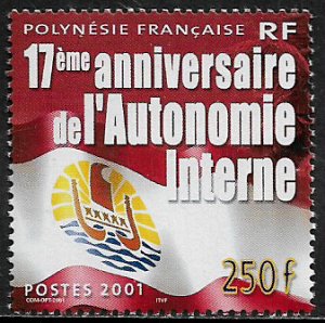French Polynesia #804 MNH Stamp - Internal Autonomy