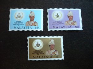 Stamps - Malaya Perak - Scott# 317-319 - Mint Hinged Set of 3 Stamps