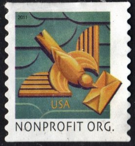 SC#4495 5¢ Art Deco Bird Coil Single (2011) Used