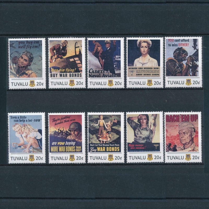 [106651] Tuvalu 2011 World War I propaganda posters  MNH