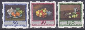 Liechtenstein 942-44 MNH 1990 Paintings by Benjamin Steck Full set of 3