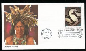 US 3873a Art of the American Indian Mimbres Bowl UA Fleetwood cachet FDC