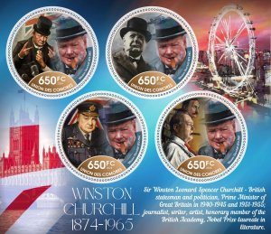 Stamps.Winston Churchill 2024 year 1+1 sheets perforated