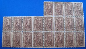 UNITED STATES -1893 - SCOTT # 234  -  BLOCK OF 20    MNH   (u31)