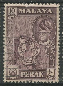 STAMP STATION PERTH Perak #132 Sultan Yussuf Izuddin Shah Used 1957-61