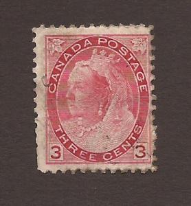 78 / SG156 1898-1902 - Queen Victoria - 3¢ carmine