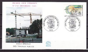 France, Scott cat. 2266. School of Public Works issue. First day cover.